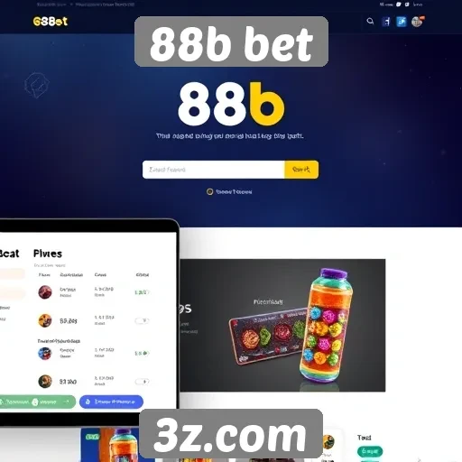 Interface do usuário no site 88b bet